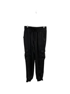 INC International Concepts Jogger Pants Womens Size PS Black Cargo Pockets
